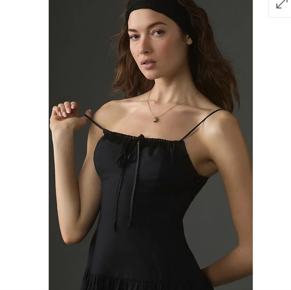 Reformation Analise Sleeveless Square -Neck Mini … - image 3